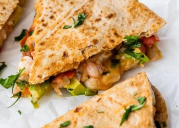 Quesadilla de camarão