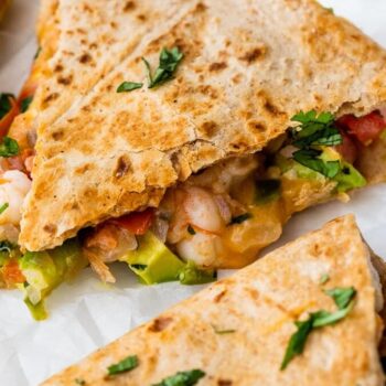 Quesadilla de camarão