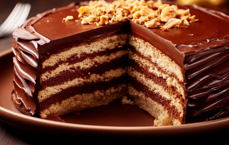Bolo de bolachas de chocolate