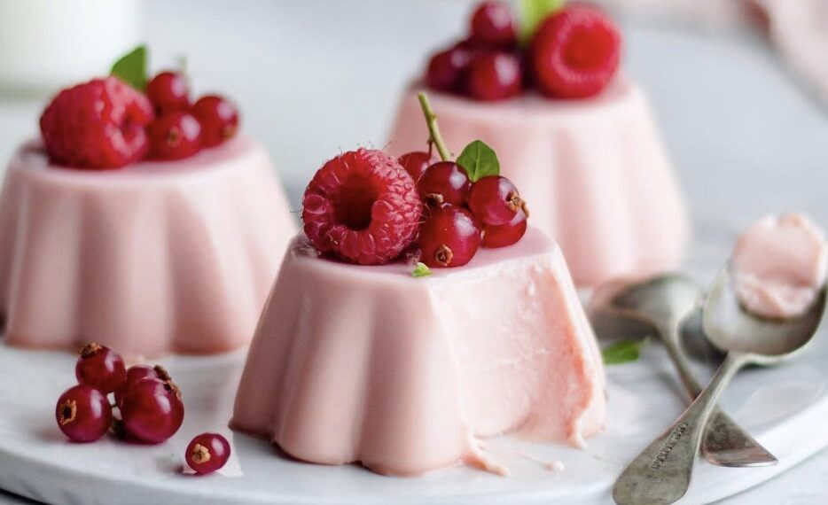 Panna Cotta de framboesa