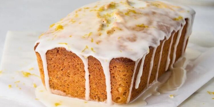 Bolo de limão com glace