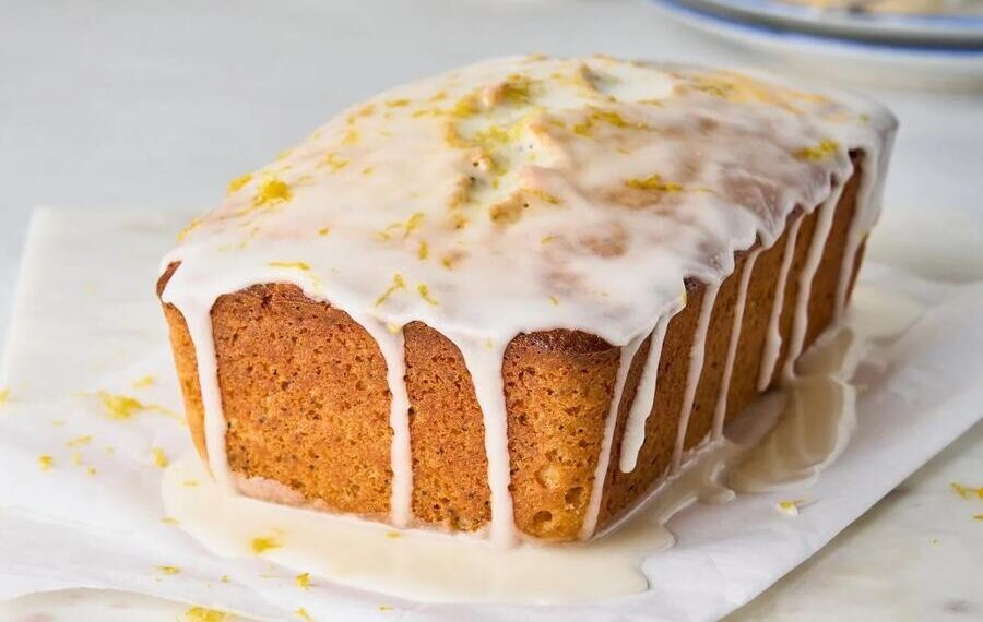 Bolo de limão com glace