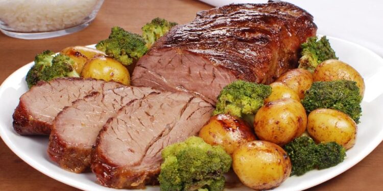 Maminha no forno ao alho