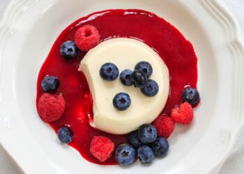 Panna Cotta de frutos vermelhos