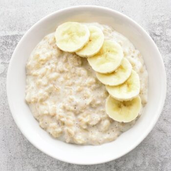 Papas de aveia com banana