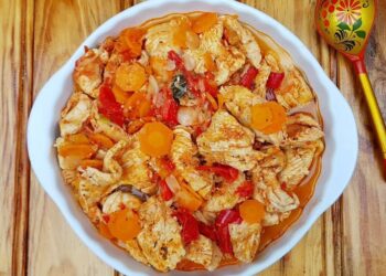 Bifes estufados à portuguesa