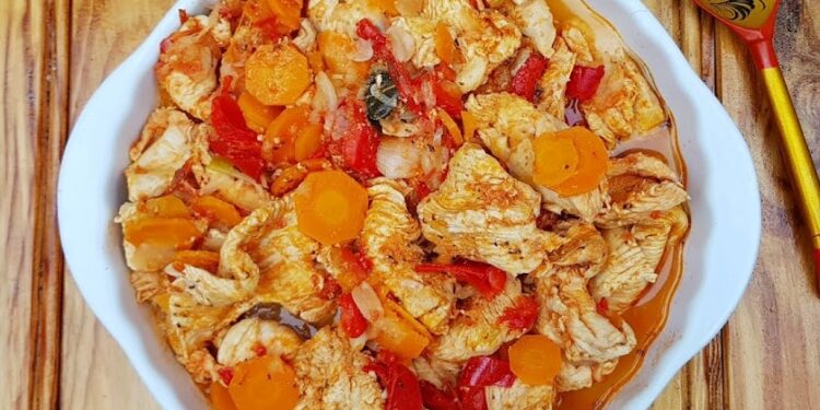 Bifes estufados à portuguesa