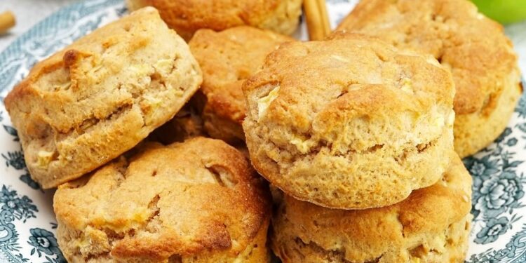 Scones de maçã e canela
