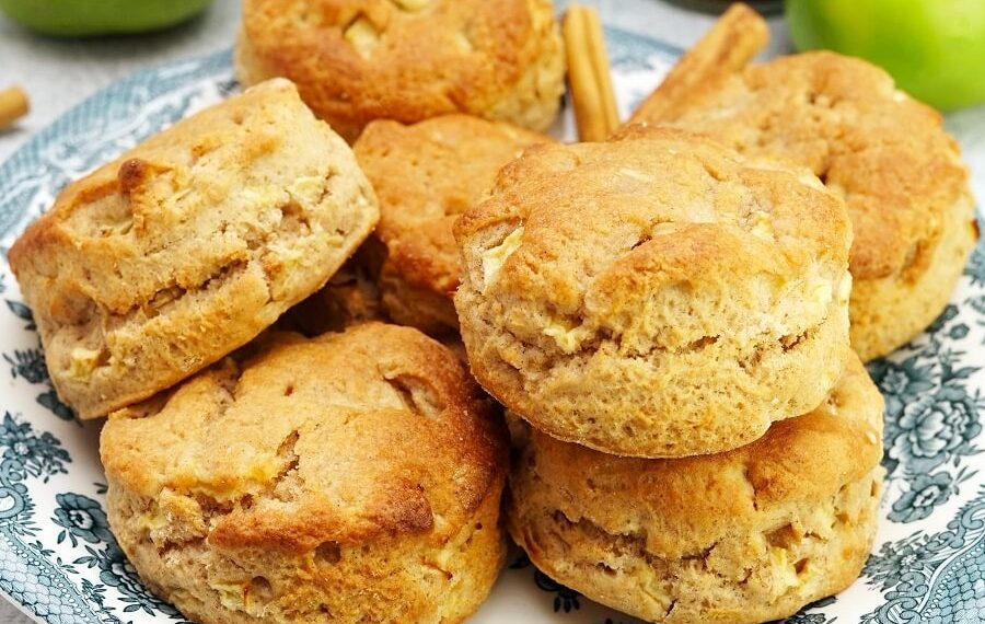 Scones de maçã e canela