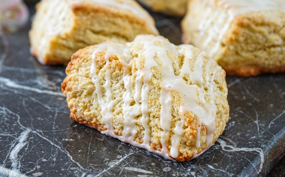 Scones de baunilha