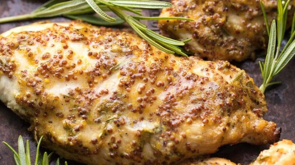Bifinhos de frango no forno com mel e mostarda