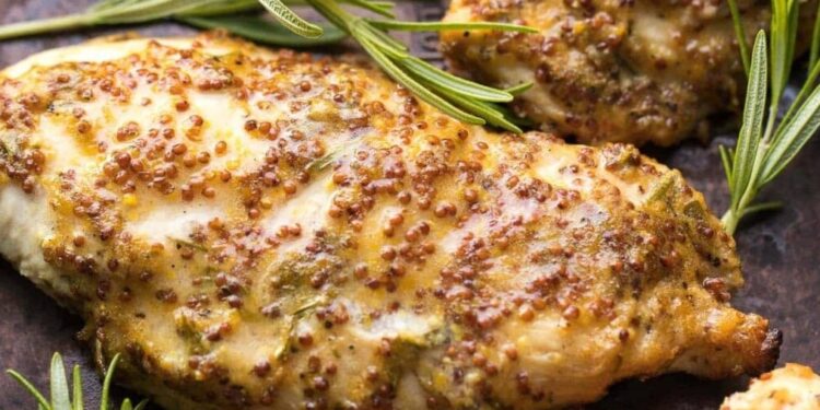 Bifinhos de frango no forno com mel e mostarda