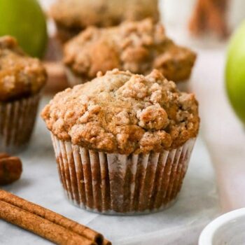 Muffins de maçã e canela