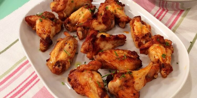 Asinhas de frango com mel e limão