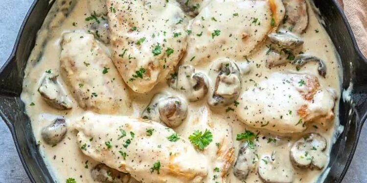 Bifinhos de porco com natas