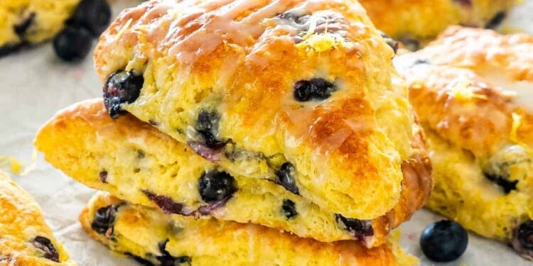 Scones de mirtilos