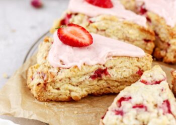 Scones de morango