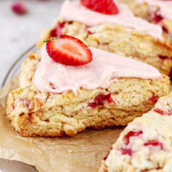 Scones de morango