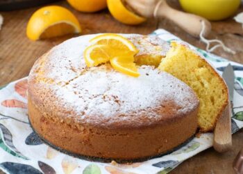 Bolo de laranja e mel