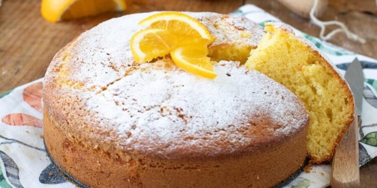 Bolo de laranja e mel