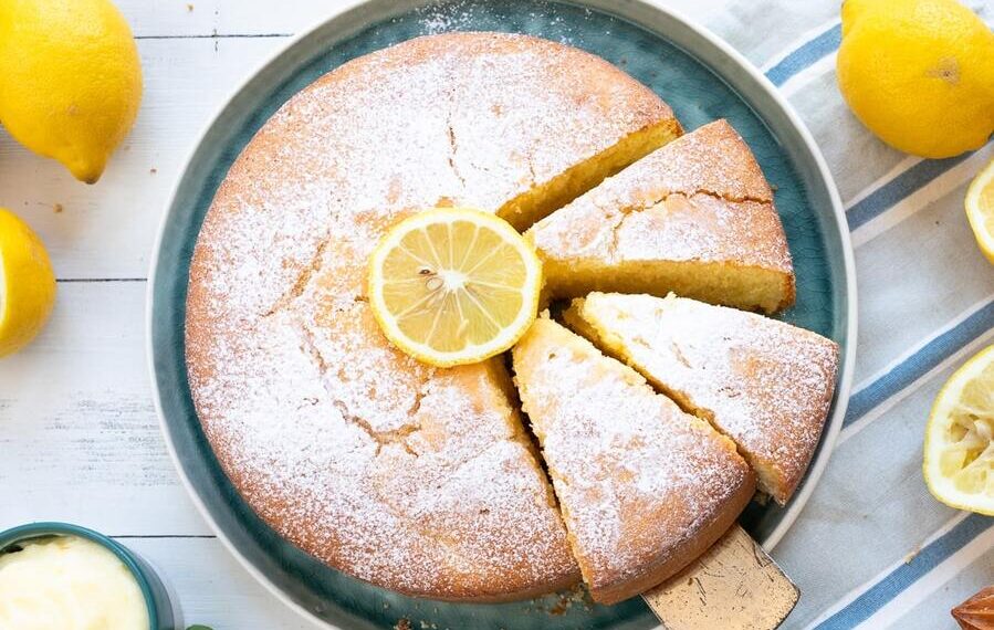 Bolo de limão e mel