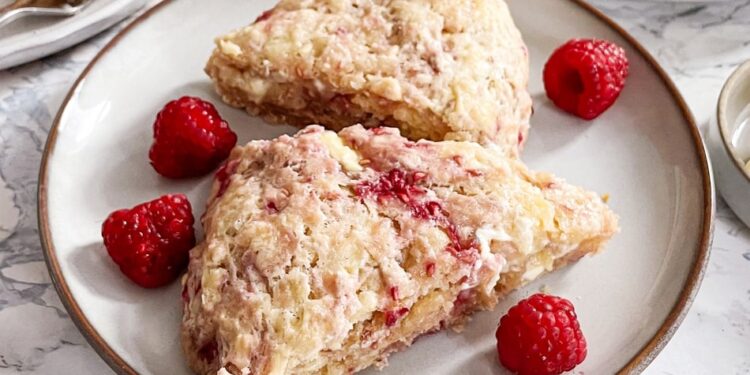 Scones de framboesa