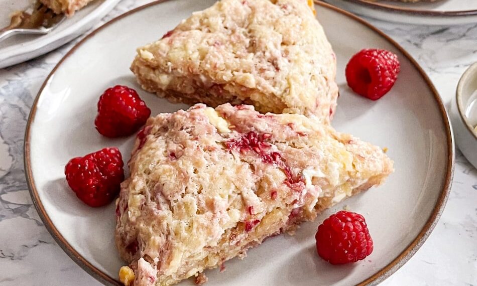 Scones de framboesa
