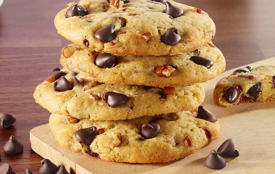 Biscoitos com pepitas de chocolate