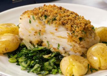 Bacalhau com broa e grelos