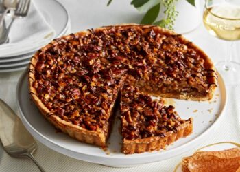 Tarte de noz e mel