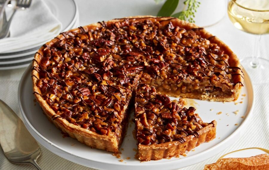 Tarte de noz e mel