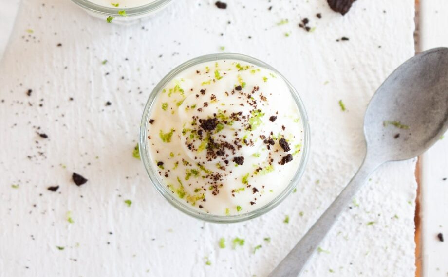 Mousse de lima com bolacha