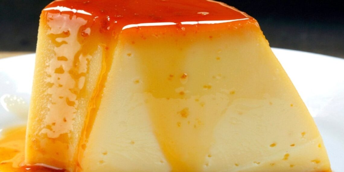 Pudim de pão com leite condensado