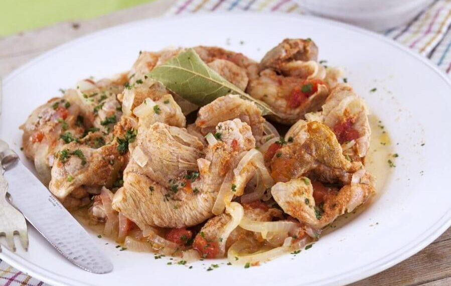 Bifes de cebolada à moda antiga