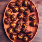 Castanhas assadas com mel