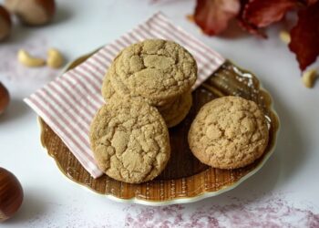 Bolachas de castanha com baunilha
