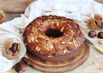 Bolo húmido de castanha