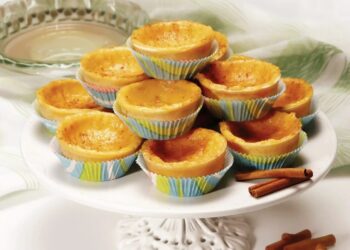 Queijadas de leite e canela