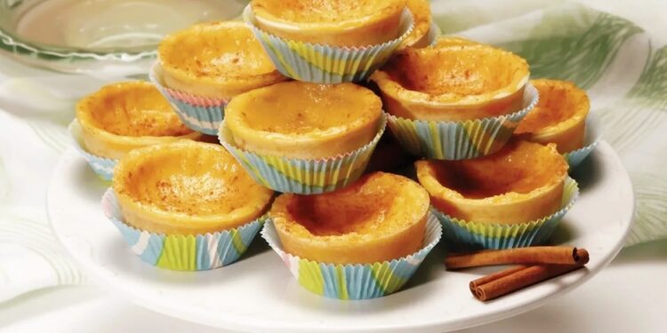Queijadas de leite e canela
