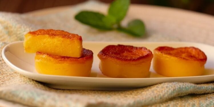 Queijadas de laranja e queijo creme