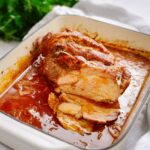 Cachaço de porco assado no forno