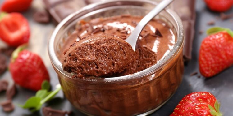 Mousse de chocolate à moda antiga