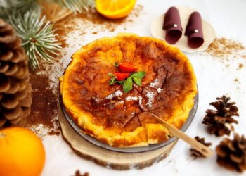 Tarte de iogurte com laranja