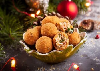 Croquetes de alheira e maçã