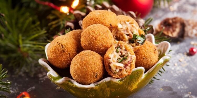 Croquetes de alheira e maçã