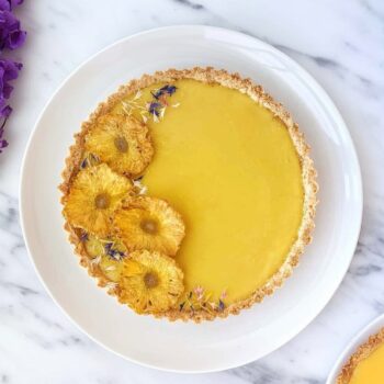 Tarte cremosa de ananás