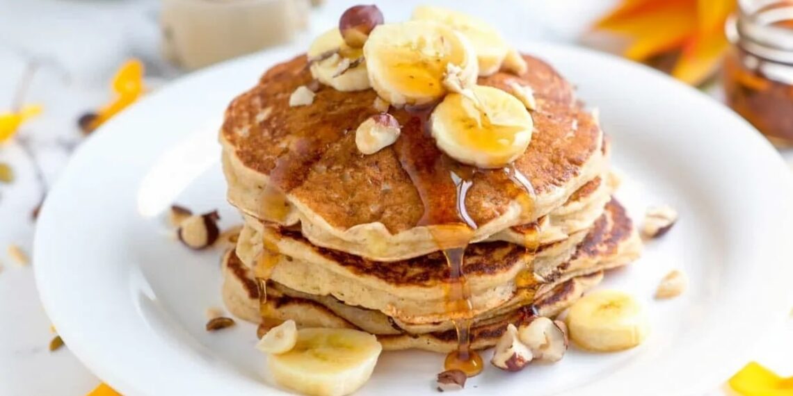 Panquecas de banana sem farinha