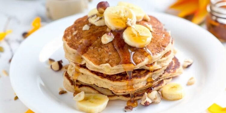 Panquecas de banana sem farinha