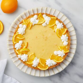 Tarte de laranja com leite condensado