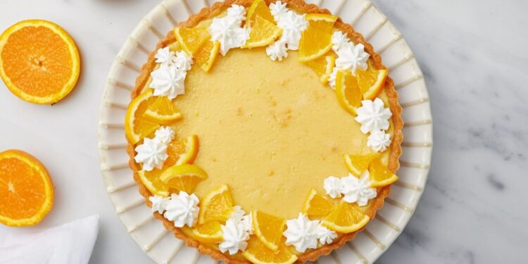 Tarte de laranja com leite condensado